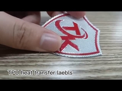 Adesivo em relevo 3D TPU Silicônio Transferência de Calor Suave Etiqueta Logotipo Ferro Em T-Shirt