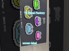 Etiquetas de vestuário de tecido sob medida Tecido bordados Patches Lavável