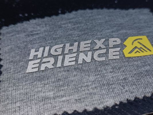 OEKOTEX Logotipo Plasters Lavaveis Custom Refective Silver Silicone Badges