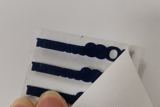 Roupa 3D que imprime o silicone das etiquetas, etiquetas da transferência térmica com técnicas de gravação