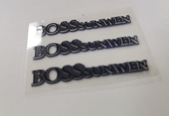 Roupa 3D que imprime o silicone das etiquetas, etiquetas da transferência térmica com técnicas de gravação