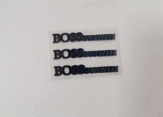 Roupa 3D que imprime o silicone das etiquetas, etiquetas da transferência térmica com técnicas de gravação