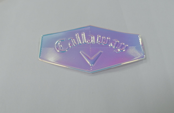 Etiqueta holográfica da transferência térmica do efeito TPU da roupa com alta frequência