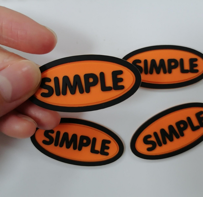 3M Reflective Embossed Custom costura em Logo Patches Silicone Badge