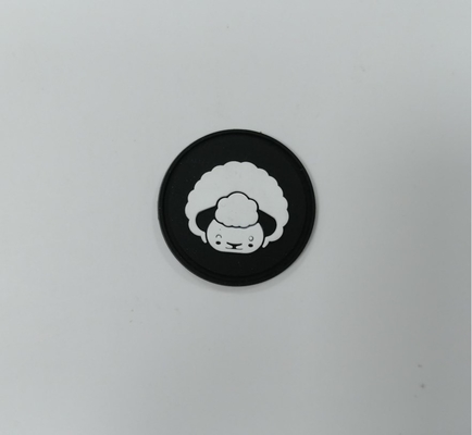 a transferência térmica lavável das etiquetas da borracha de silicone do crachá 3D personalizou