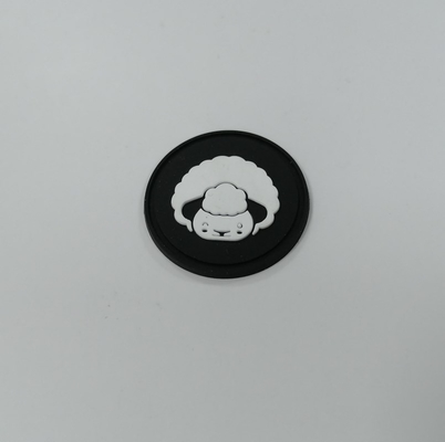 a transferência térmica lavável das etiquetas da borracha de silicone do crachá 3D personalizou