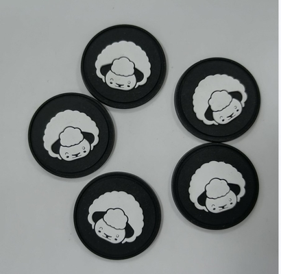 a transferência térmica lavável das etiquetas da borracha de silicone do crachá 3D personalizou