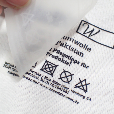 3D gravou o silicone que imprime a transferência térmica da roupa etiqueta lavável
