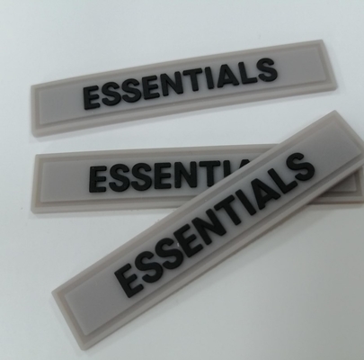 Costurar em PVC 3D personalizado etiquetas da borracha de silicone dos remendos para o vestuário