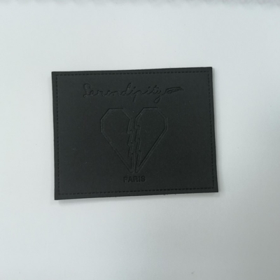 Etiqueta de couro gravada Eco lavável do plutônio de Logo Suede Microfiber amigável