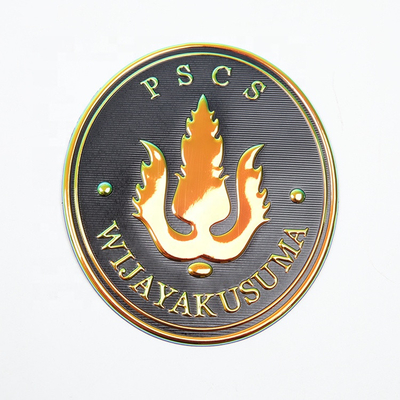 A transferência térmica de Team Club Logo TPU do futebol da crista 3D remenda de alta frequência