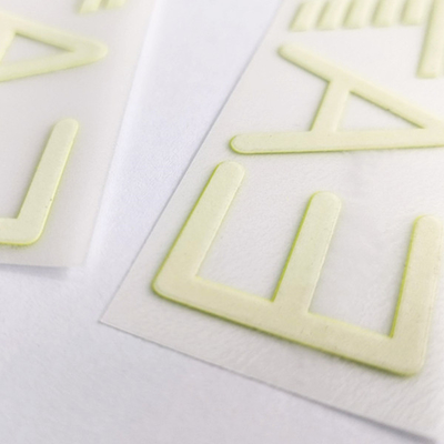 Etiquetas amigáveis da roupa da transferência térmica do silicone 3D de Eco com efeito reflexivo