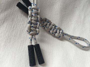 Injeção feito a mão personalizada das cores TPU da tração 3 do zíper de Paracord