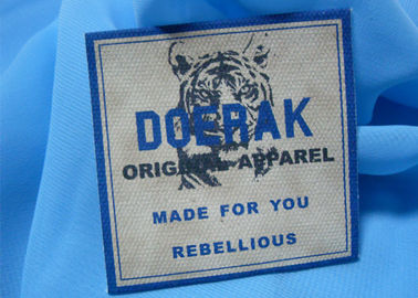 Etiquetas orgânicas personalizadas da roupa da tela de seda, etiquetas pequenas da roupa do algodão