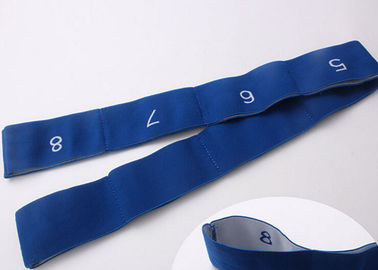 Tipo faixa elástica para o exercício, faixas elásticas duráveis do jacquard da ioga do estiramento da tela