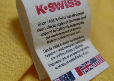 A tela durável que imprime etiquetas de Tagless, costume imprimiu etiquetas da tela para a roupa/chapéu