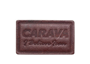 Remendos coloridos do couro gravado do costume para chapéus/peso leve do saco
