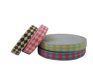 Rolo liso modelado cor personalizado da faixa elástica do jacquard para o chapéu