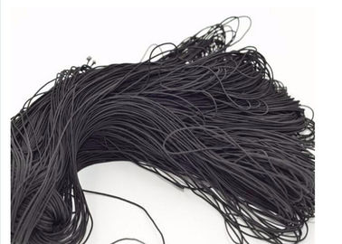 Do preto elástico material do cabo da trouxa do poliéster amostra grátis elástica da linha disponível