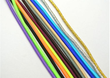 Tenacidade de perolização elástica colorida da linha da corda do cabo do elástico de 3mm altamente