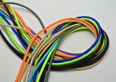 Tenacidade de perolização elástica colorida da linha da corda do cabo do elástico de 3mm altamente