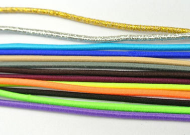 Tenacidade de perolização elástica colorida da linha da corda do cabo do elástico de 3mm altamente
