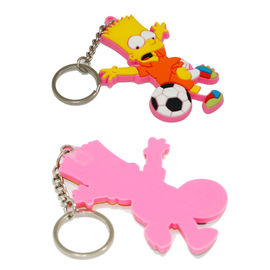 Produtos relativos à promoção das especialidades criativas da propaganda de Keychains do personagem de banda desenhada