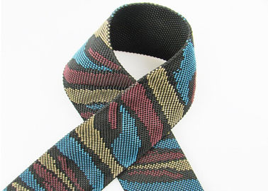 Faixa de elástico personalizada da cor do teste padrão do jacquard da faixa do roupa interior fita durável macia
