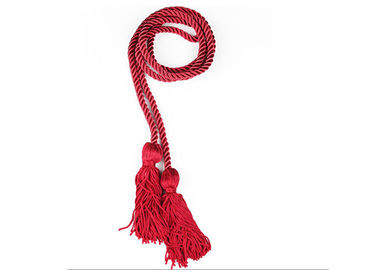 Cabo de atadura chinês decorativo, poliéster colorido/cabo de nylon do cetim de Rattail