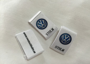 Etiquetas tecidas impressas tela da roupa para o logotipo feito sob encomenda do tipo das crianças