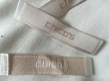 Eco - algodão amigável a roupa tecida etiqueta etiquetas para a roupa bordadas