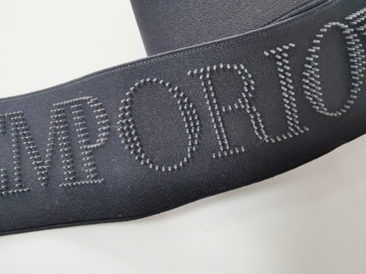 Faixa Eco de Dot Printed Logo Black Elastic da escova de dentes amigável