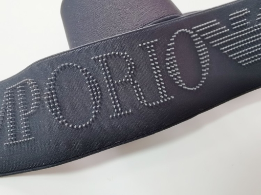 Faixa Eco de Dot Printed Logo Black Elastic da escova de dentes amigável