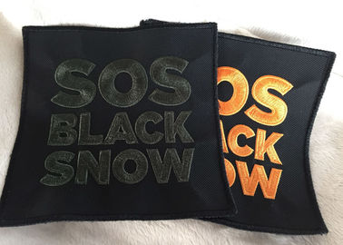 os remendos bordados costume tecidos logotipo aumentados 3D costuram em crachás de pano