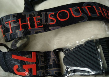 Presentes relativos à promoção personalizados nylon tecidos duráveis, correia do pescoço da equipe dos fãs de esportes