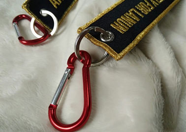 logotipo Keychains do bordado do ouro 3D de 2.5cm