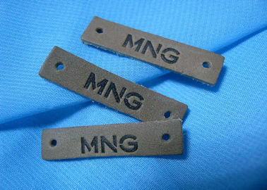 Logo Embossed Real Leather Labels feito sob encomenda de alta qualidade remenda para calças de brim e sacos