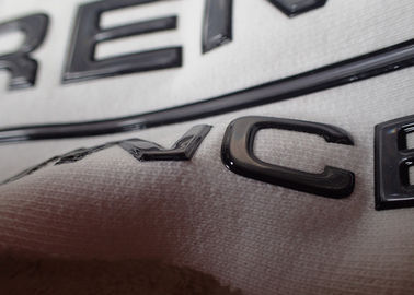3D etiquetas da roupa da transferência térmica do efeito TPU, remendo de alta frequência com logotipo de gravação para personalizado
