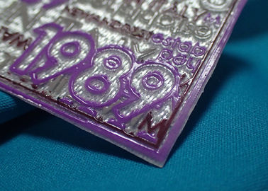 O material do silicone projeta a etiqueta de pano do Pvc, remendos 3D decorativos para revestimentos
