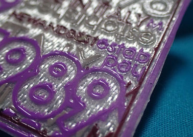 O material do silicone projeta a etiqueta de pano do Pvc, remendos 3D decorativos para revestimentos