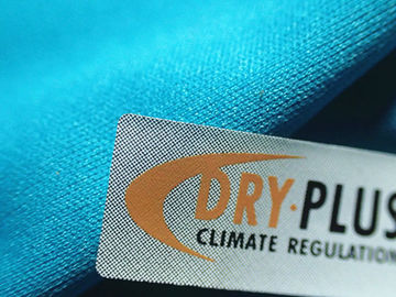 Remendos feitos sob encomenda de couro reais da roupa, impressão da etiqueta da transferência térmica de tela de seda
