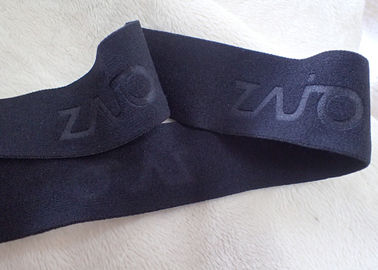 fita elástica do jacquard de 25mm com logotipo de gravação para o desgaste exterior