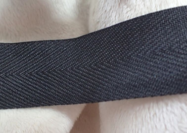 Efeito matte do poliéster que reveste a fita tecida, cor não elástica do preto do cabo
