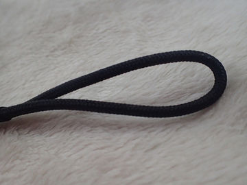 Extrator preto do zíper com cabo de nylon com término de borracha para o vestuário, saco