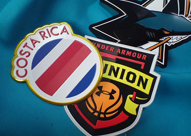 O remendo de borracha personalizado com logotipo do Pvc/gravou o ferro 3d em remendos de pano