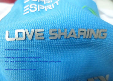 Etiqueta de borracha personalizada da transferência térmica de borracha de silicone das transferências térmicas 3d para a roupa