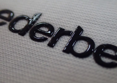 Etiquetas flexíveis high-density da transferência térmica de cópia de tela com logotipo feito sob encomenda do nome