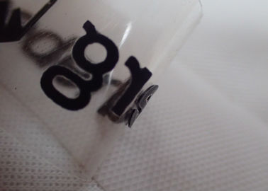 Etiquetas flexíveis high-density da transferência térmica de cópia de tela com logotipo feito sob encomenda do nome