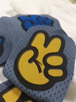 OEKOTEX Logotipo em relevo Parches laváveis Parches negociáveis personalizados