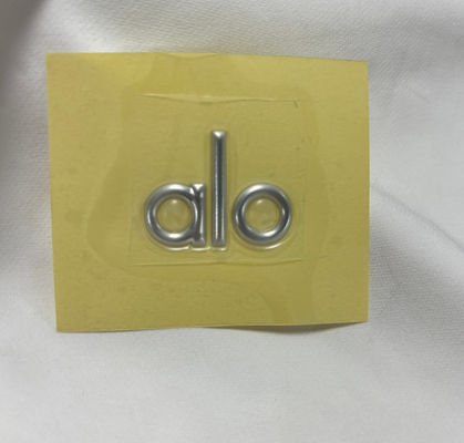 Patches de transferência de calor TPU 3D personalizados Etiqueta de alta frequência TPU prateada para camisetas Vestuário esportivo